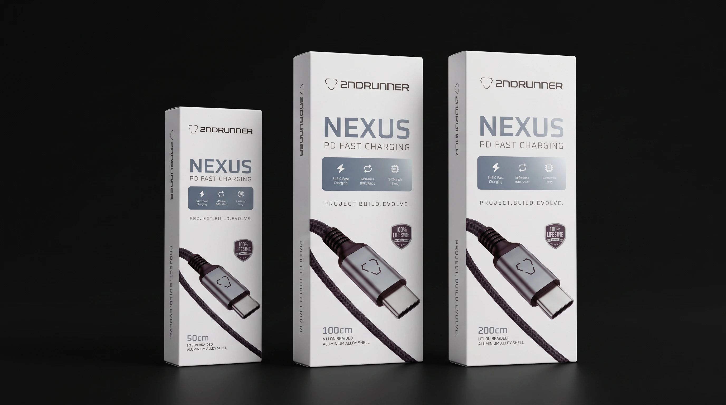 NEXUS Swiss Tool (50 + 100 + 200 cm): confezione e cavo USB-C intrecciato